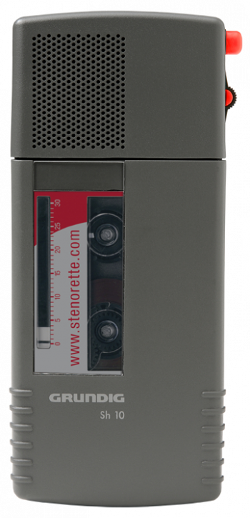 Grundig Sh 10 Set, Diktiergerät Stenorette + Zubehör