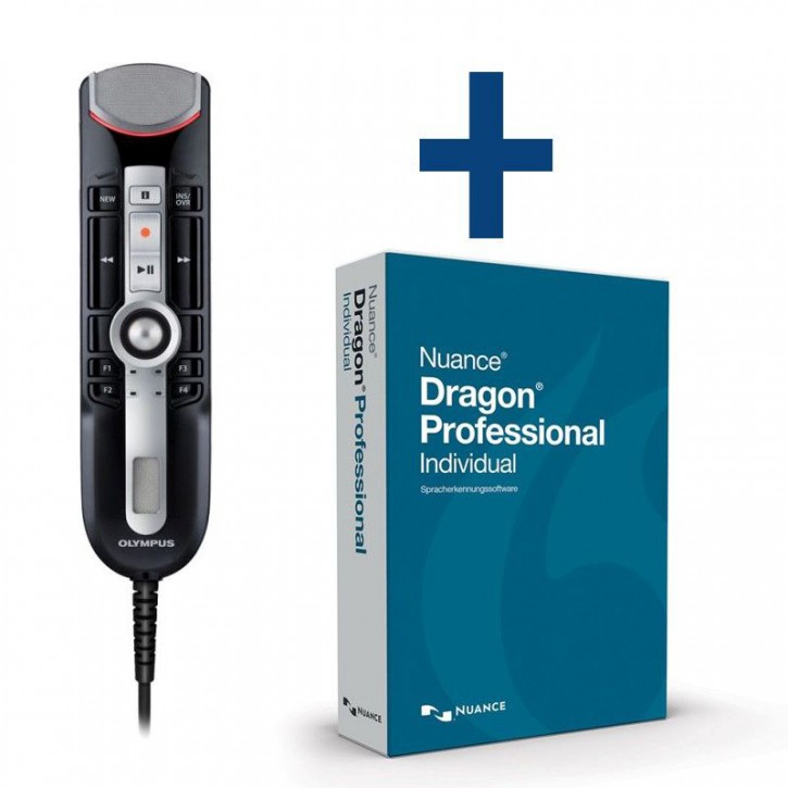 Dragon Professional Individual mit Olympus Diktiermikrofon RM-4010P