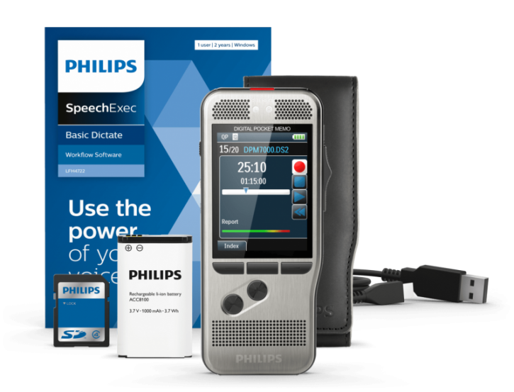 Philips DPM 7000/02 Pocket Memo Digitales Diktiergerät