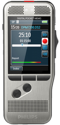 Philips DPM 7200/02 Pocket Memo Digitales Diktiergerät